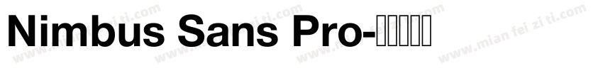 Nimbus Sans Pro字体转换